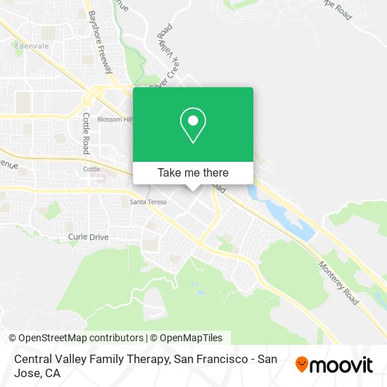 Mapa de Central Valley Family Therapy