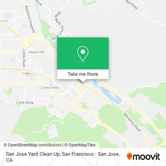 San Jose Yard Clean Up map