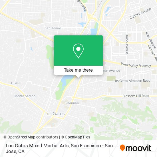 Los Gatos Mixed Martial Arts map