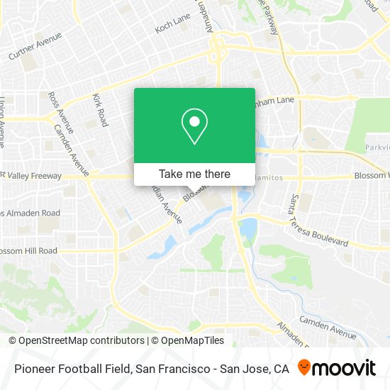Pioneer Football Field map
