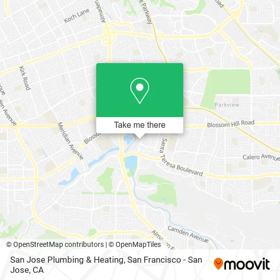 Mapa de San Jose Plumbing & Heating