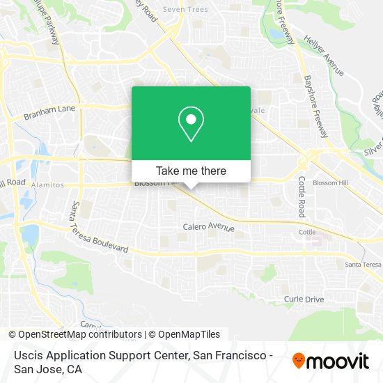 Uscis Application Support Center map