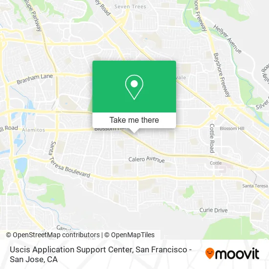 Uscis Application Support Center map