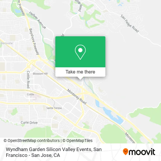 Mapa de Wyndham Garden Silicon Valley Events