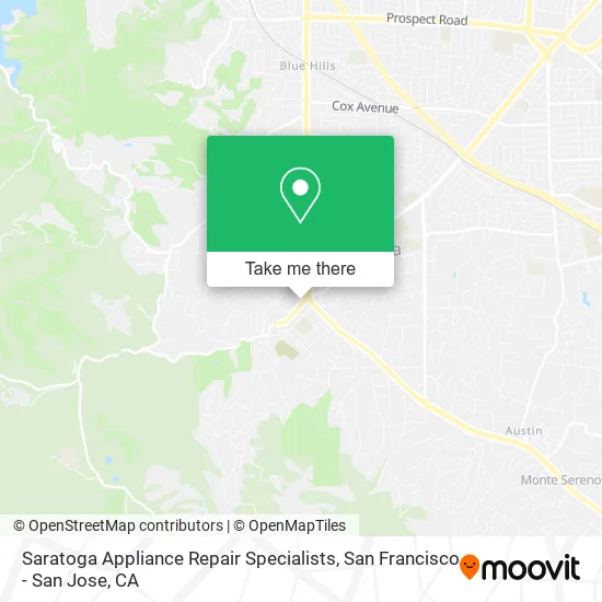 Mapa de Saratoga Appliance Repair Specialists