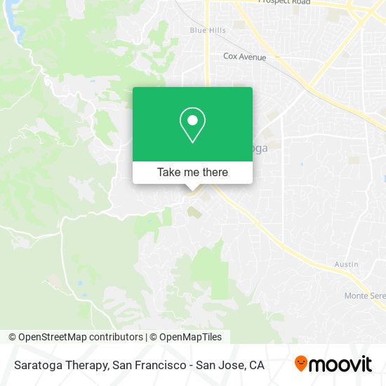 Saratoga Therapy map