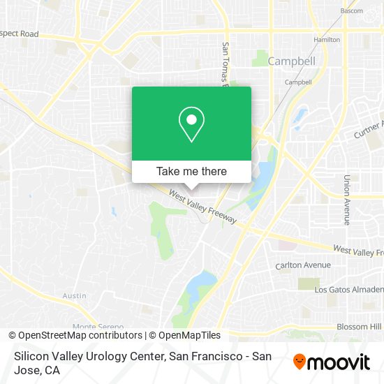 Silicon Valley Urology Center map