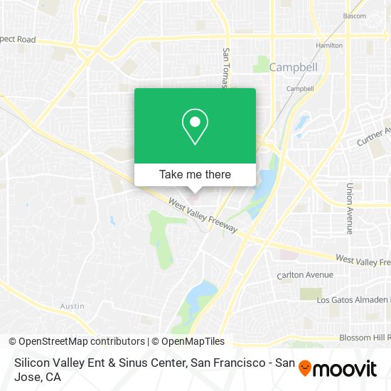 Silicon Valley Ent & Sinus Center map