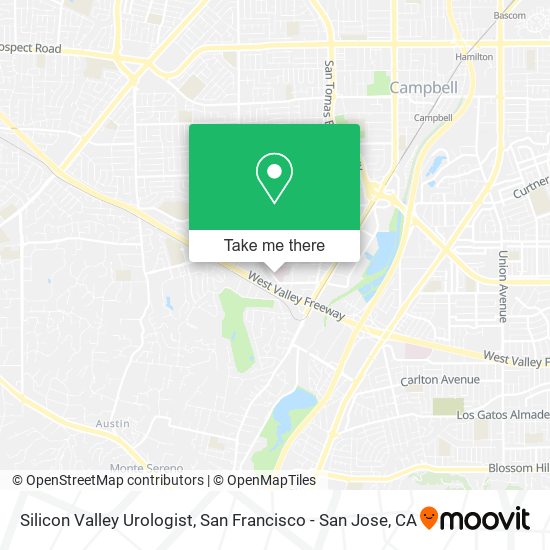 Silicon Valley Urologist map