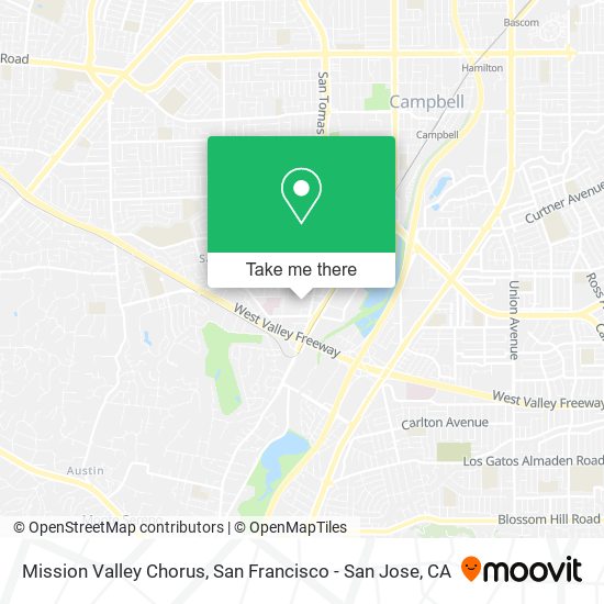 Mapa de Mission Valley Chorus