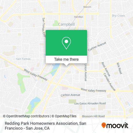 Redding Park Homeowners Association map