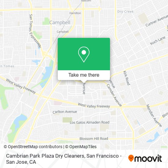 Mapa de Cambrian Park Plaza Dry Cleaners