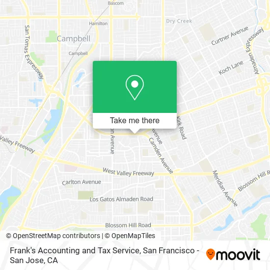 Frank's Accounting and Tax Service map