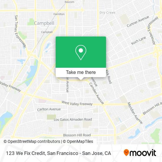Mapa de 123 We Fix Credit