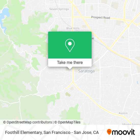 Foothill Elementary map