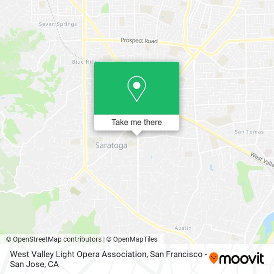 West Valley Light Opera Association map