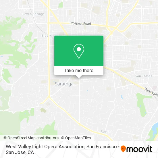 West Valley Light Opera Association map