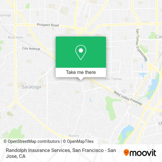 Randolph Insurance Services map