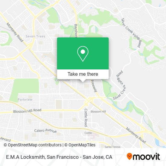 E.M.A Locksmith map