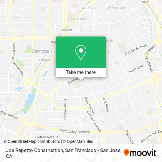 Mapa de Joe Repetto Construction