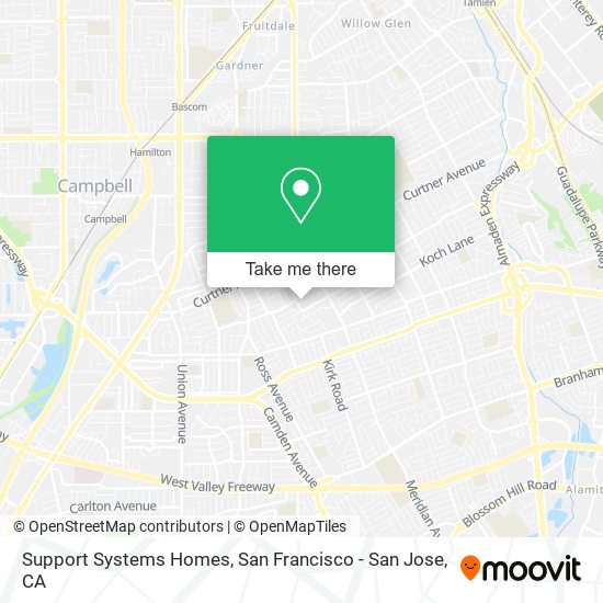 Support Systems Homes map