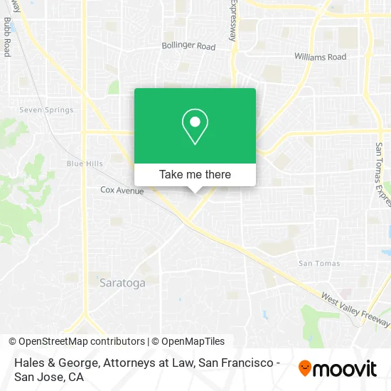 Hales & George, Attorneys at Law map