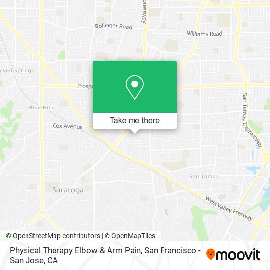 Physical Therapy Elbow & Arm Pain map