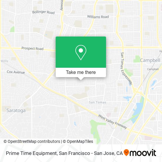 Mapa de Prime Time Equipment