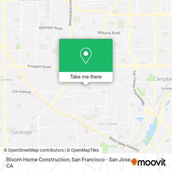 Bloom Home Construction map