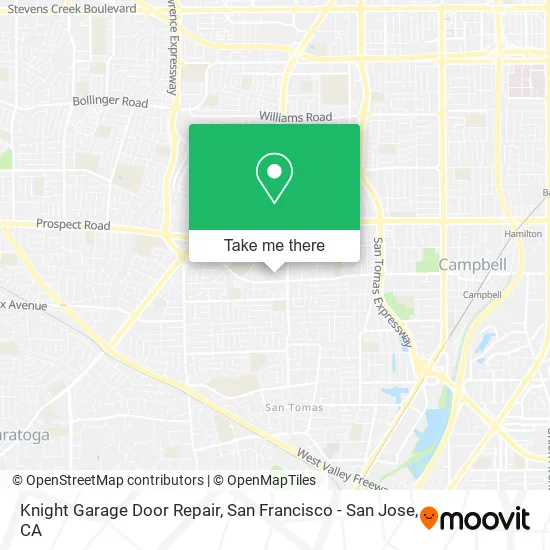 Mapa de Knight Garage Door Repair