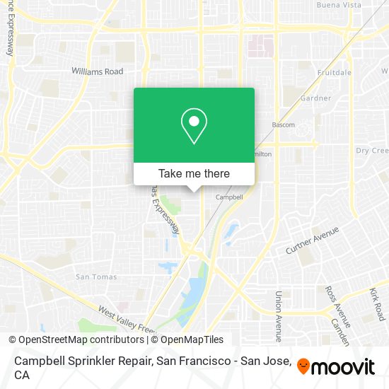 Mapa de Campbell Sprinkler Repair