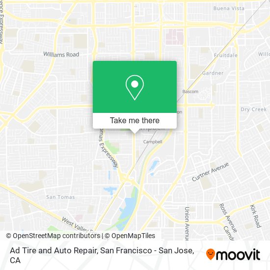 Mapa de Ad Tire and Auto Repair