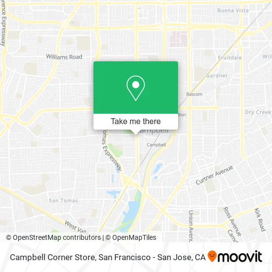 Campbell Corner Store map