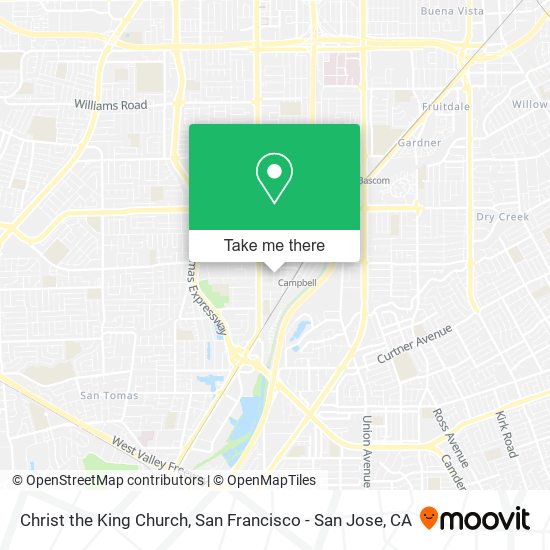 Christ the King Church map