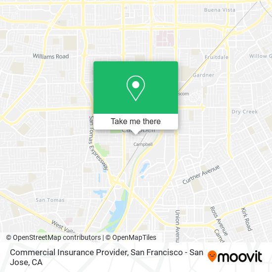 Commercial Insurance Provider map