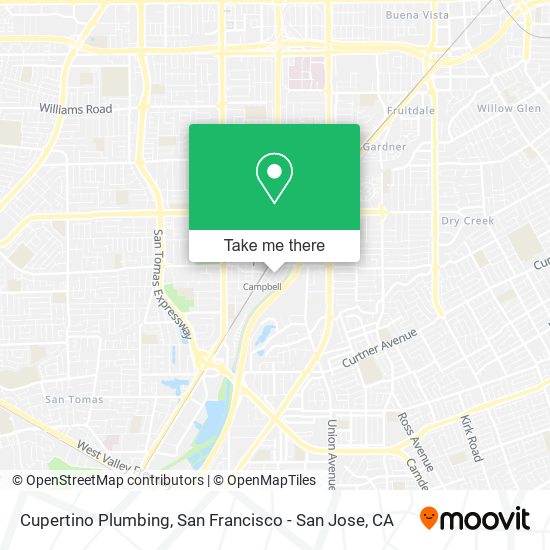 Cupertino Plumbing map