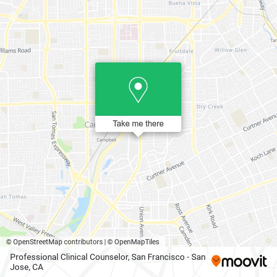 Professional Clinical Counselor map