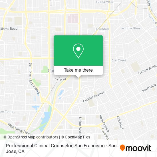 Mapa de Professional Clinical Counselor