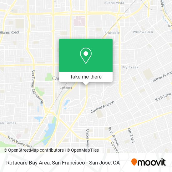Rotacare Bay Area map