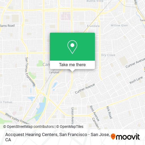 Accquest Hearing Centers map