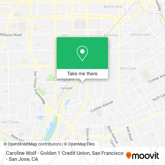 Mapa de Caroline Wolf - Golden 1 Credit Union
