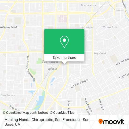 Healing Hands Chiropractic map