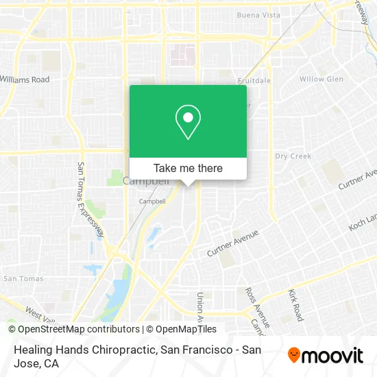 Mapa de Healing Hands Chiropractic