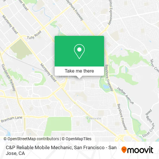 C&P Reliable Mobile Mechanic map