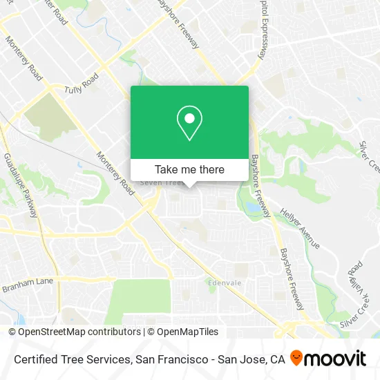 Certified Tree Services map