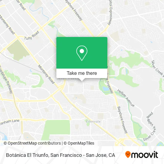 Botánica El Triunfo map