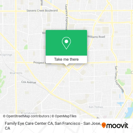 Family Eye Care Center CA map
