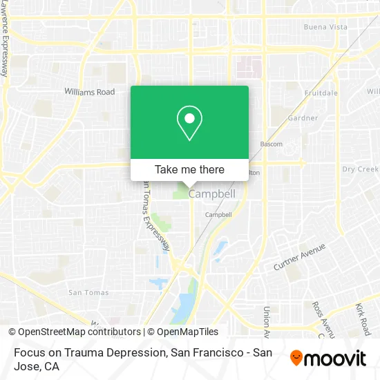 Mapa de Focus on Trauma Depression
