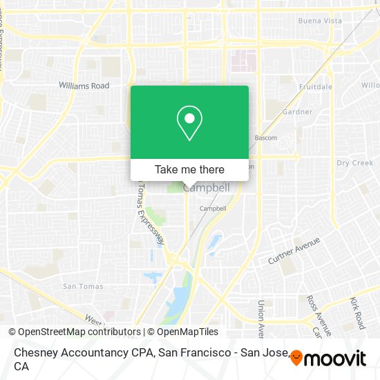 Chesney Accountancy CPA map
