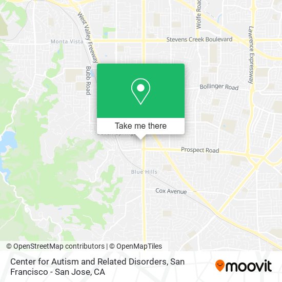 Center for Autism and Related Disorders map